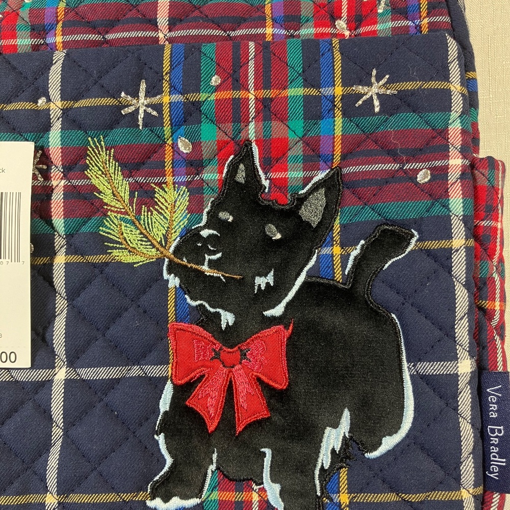 NWT Vera Bradley Tartan Plaid Scottie Dog Small Backpack - Picture 5 of 12